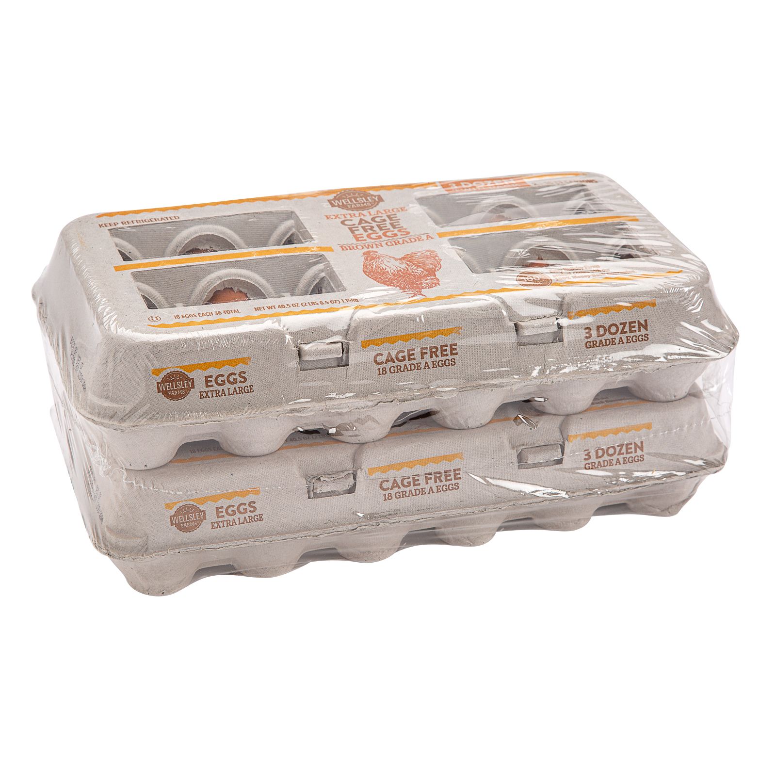 Wellsley Farms Free Range Large Eggs, 24 ct