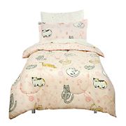 Kidz Mix Sleepy Cats Twin Size Bed in a Bag with Reversible Comforter