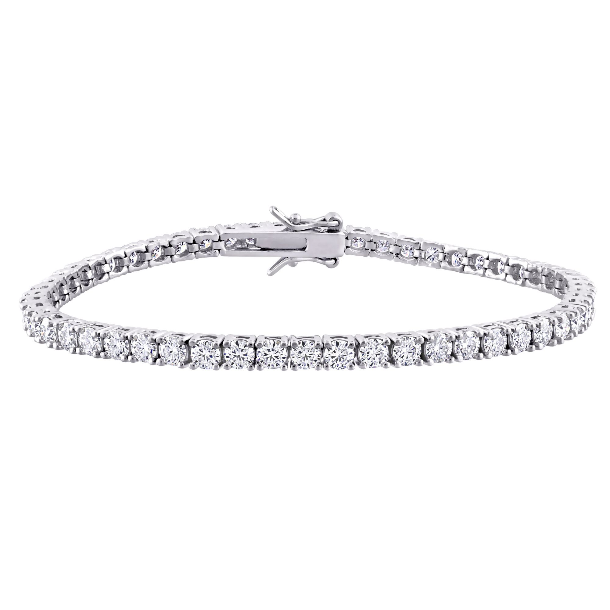 Moissanite Tennis Bracelet in Sterling Silver