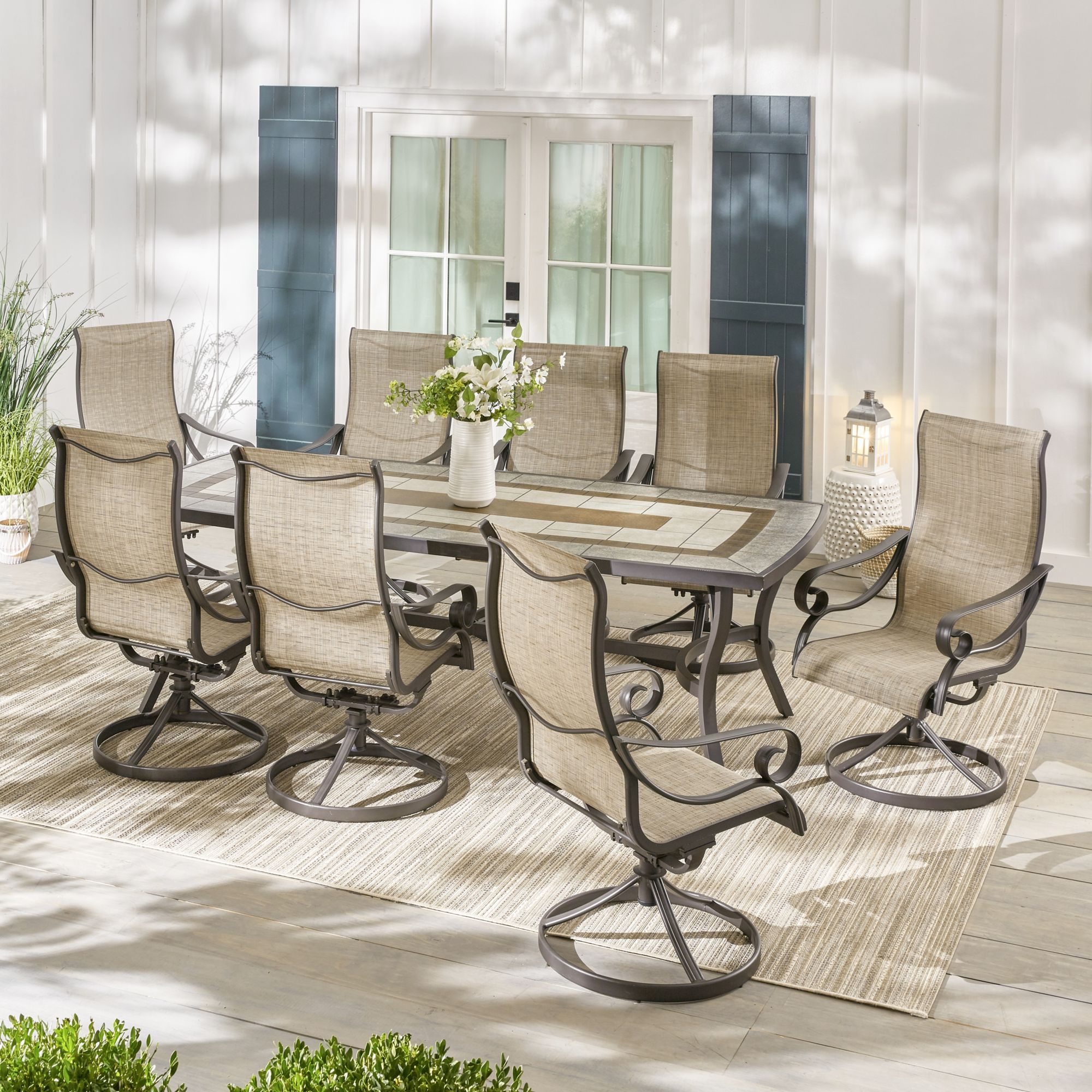 Berkley jensen rowley sling dining set new arrivals