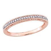 .1 ct. t.w. Diamond Anniversary Ring in 10k Rose Gold - Size 9