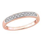 .1 ct. t.w. Diamond Anniversary Band in 10k Rose Gold - Size 8