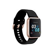 iTouch Air 3 Touchscreen Smartwatch Fitness Tracker with Rose Gold Case, 40mm - Black Strap