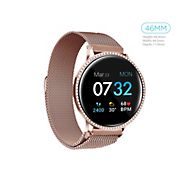 iTouch Sport 3 Special Edition Touchscreen Smartwatch with Rose Gold Crystal Case, 45mm - Rose Gold Mesh Strap