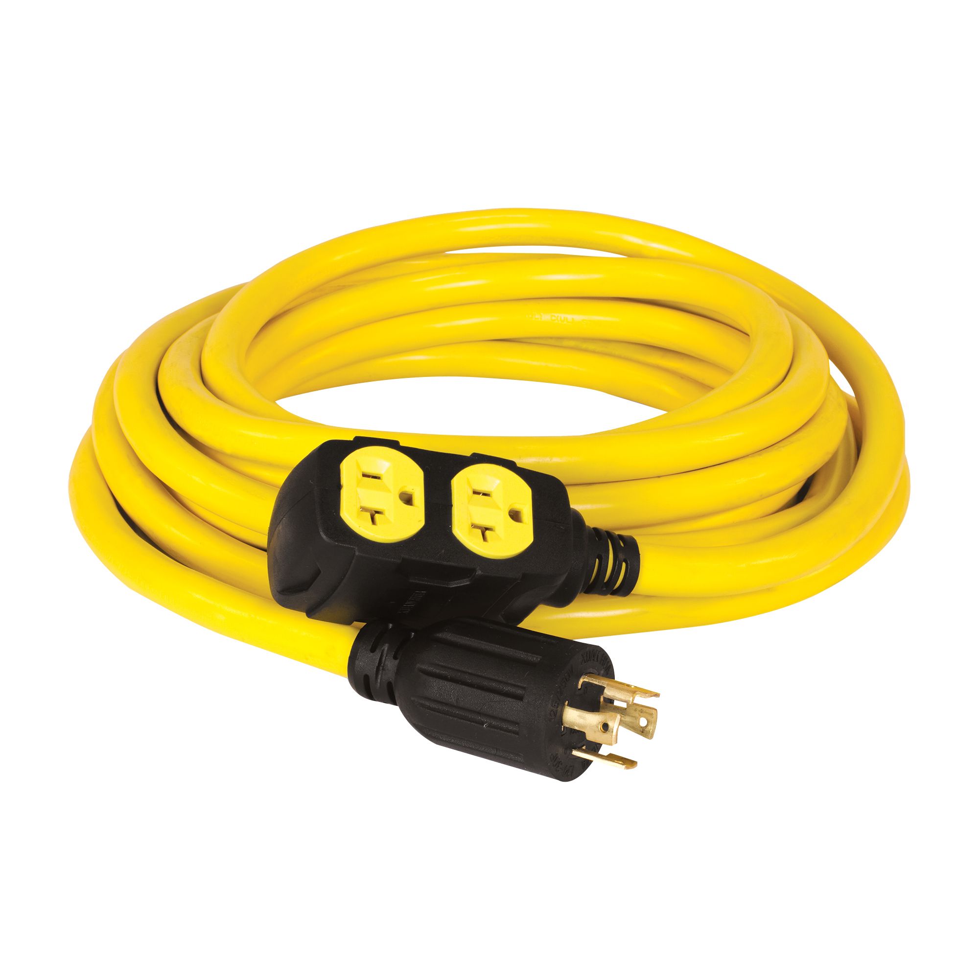 Champion 25-Foot 30-Amp 125/250-Volt Duplex-Style Generator Extension Cord (L14-30P to four 5-20R)