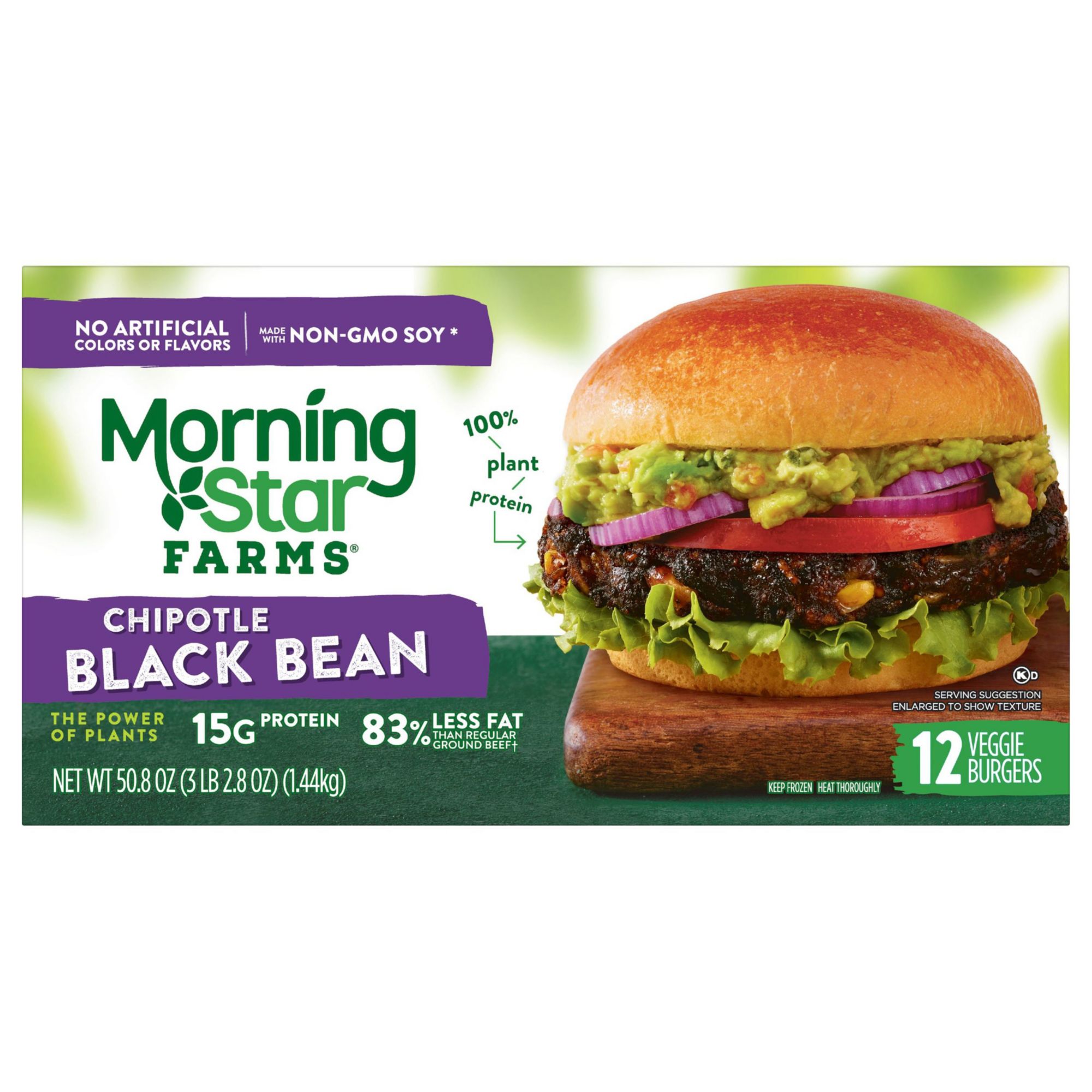 MorningStar Farms Chipotle Black Bean, 12 ct. | BJ's Wholesale Club