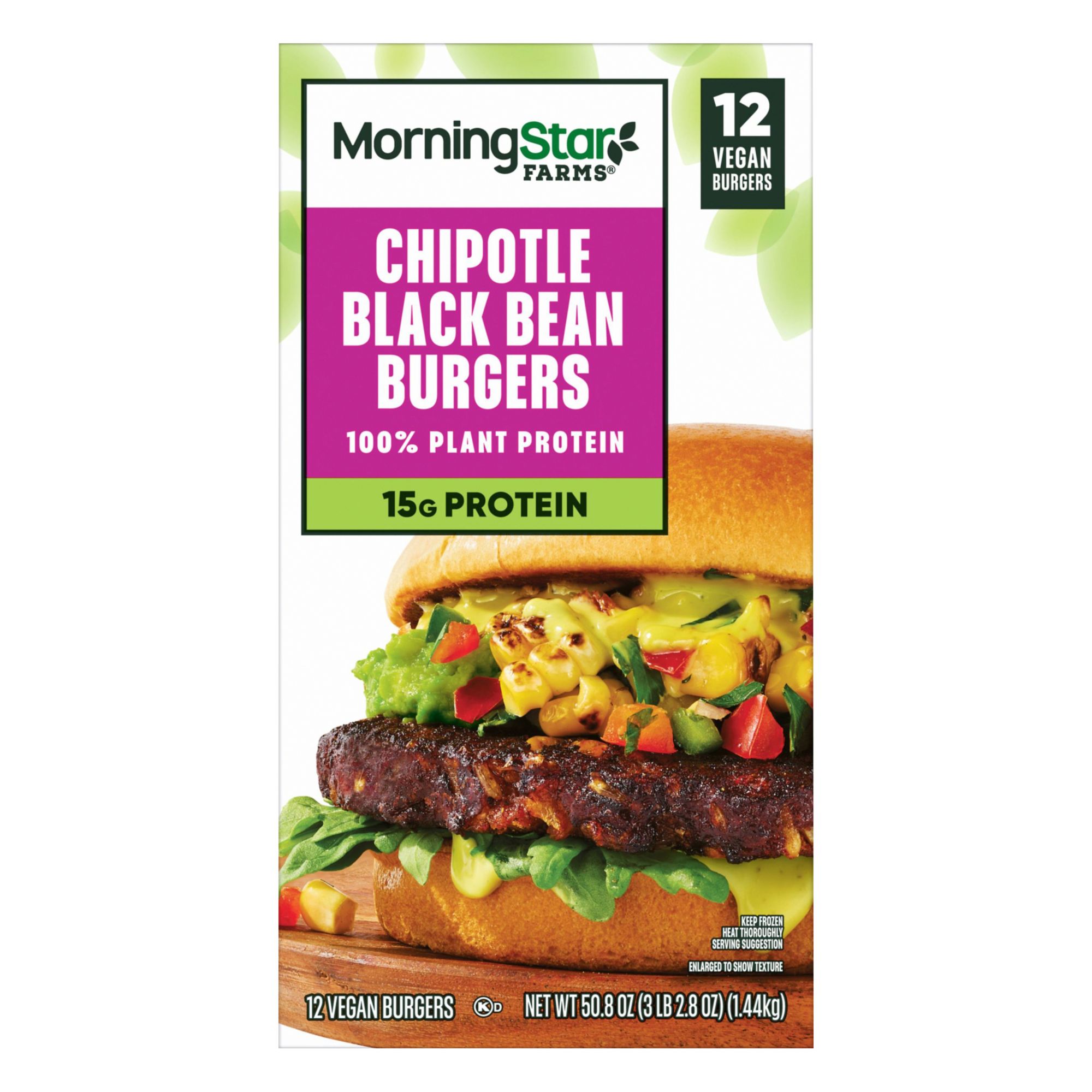 MorningStar Farms Chipotle Black Bean, 12 ct. | BJ's Wholesale Club