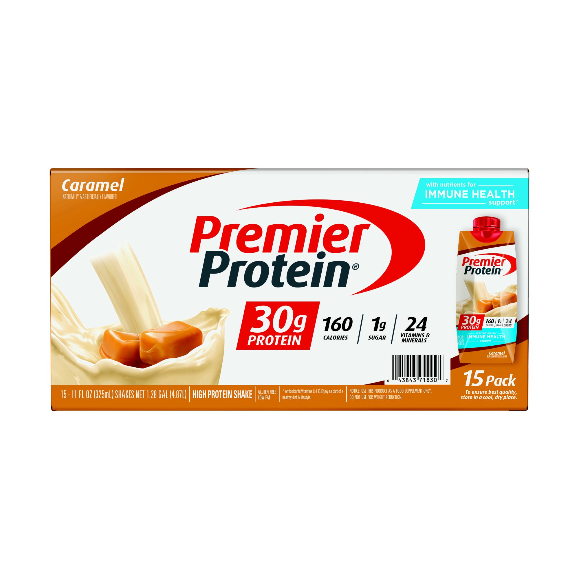 Premier Protein Caramel Ready to Drink Shake, 15 ct./11 oz.