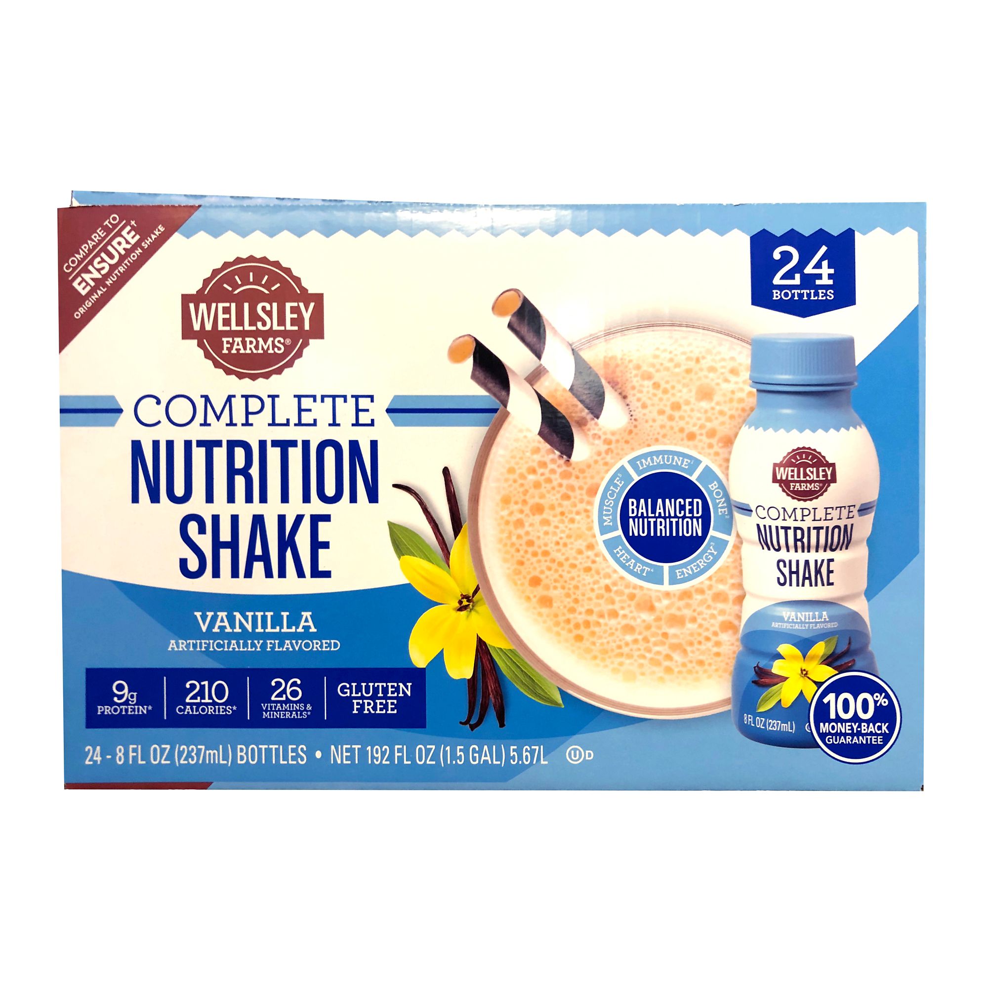 Wellsley Farms Complete Adult Nutrition Shake Vanilla, 24 ct./8 oz.