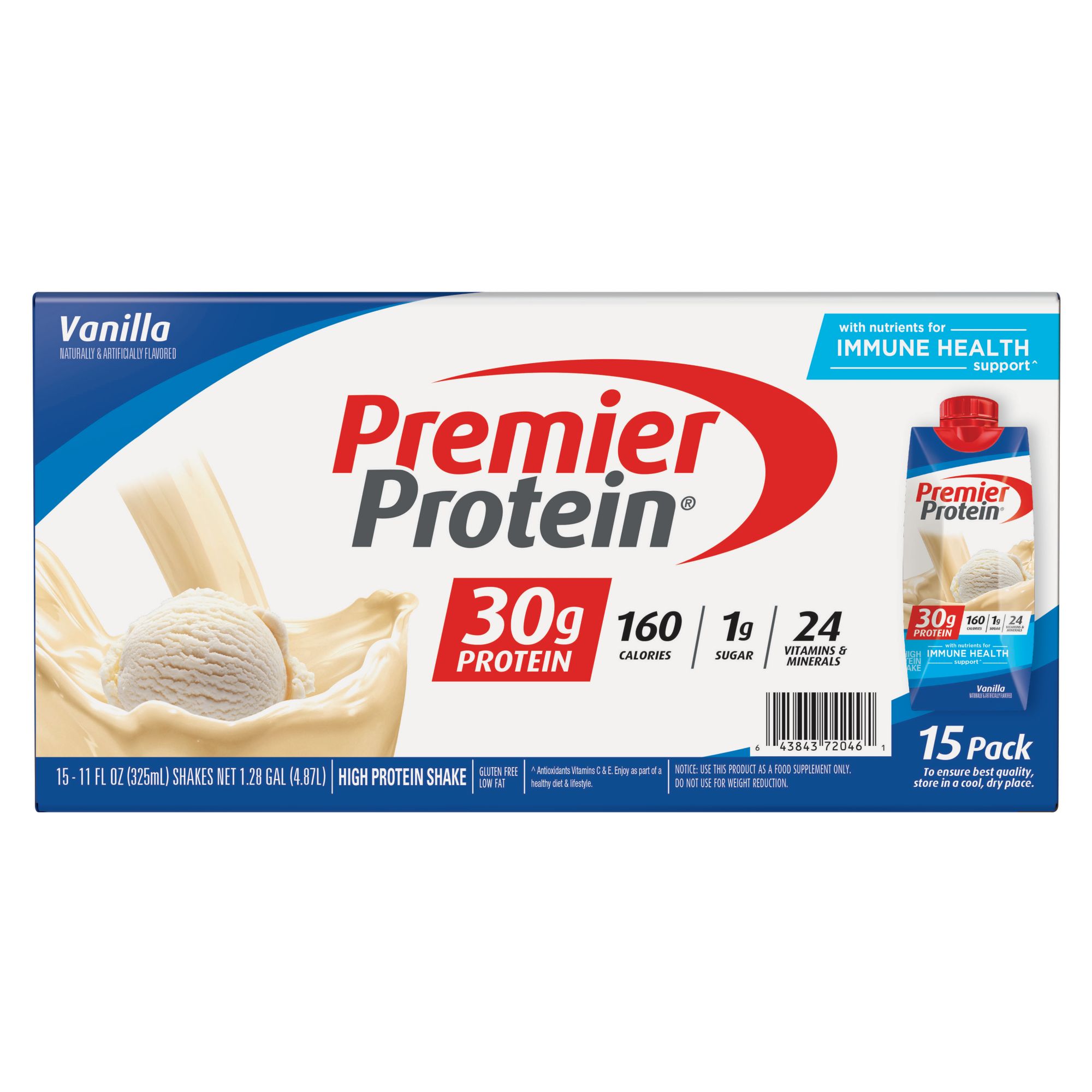 Premier Protein Vanilla Ready to Drink Shake, 15 ct./11 oz.