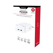 CyberPower P205UCPDQW Desktop Charger with USB, Qi Wireless, and Surge Protection