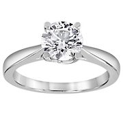 1.5 ct. t.w. Diamond Solitaire Ring in 14k White Gold, Size 7