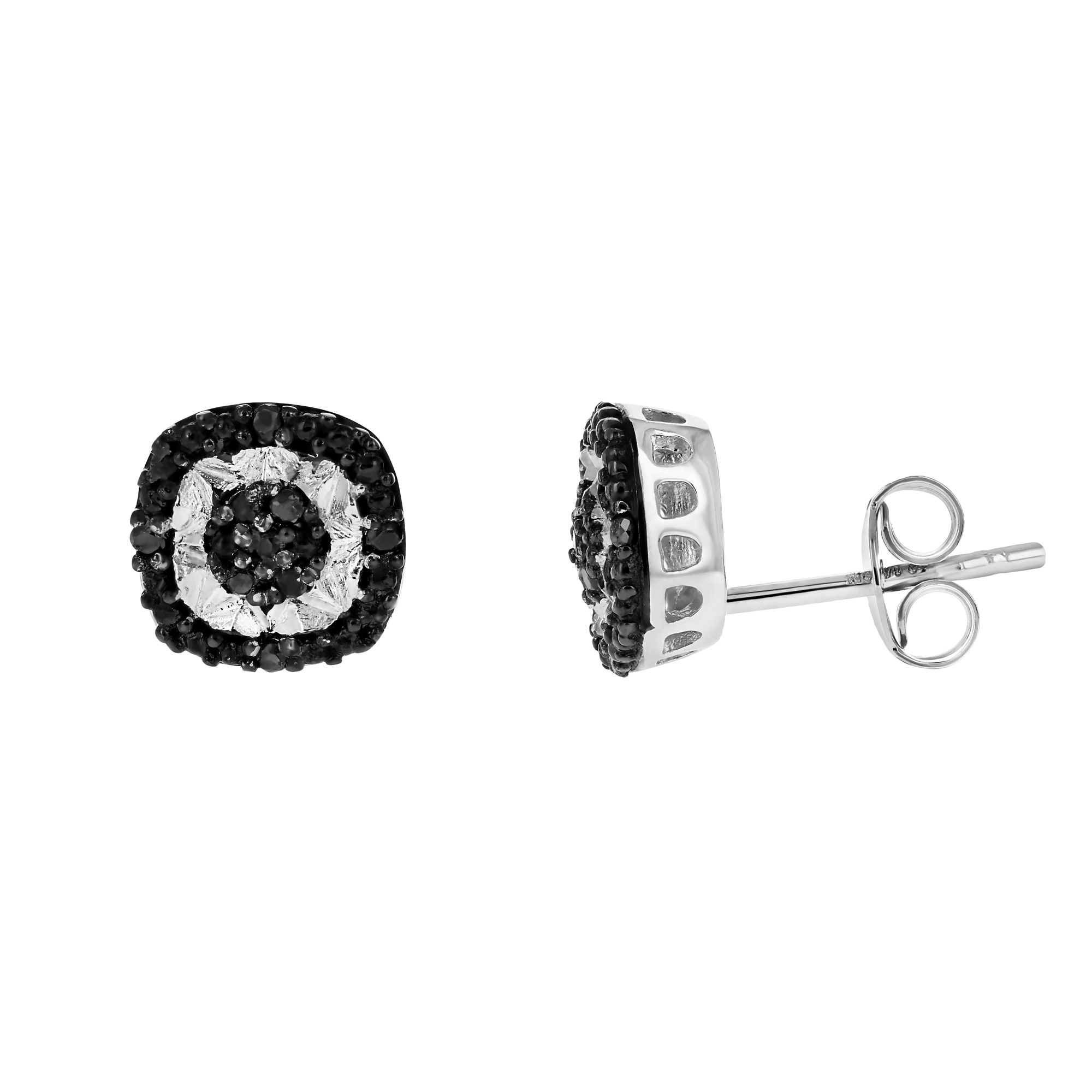 Amairah .125 ct. t.w. Black Diamond Earrings in .925