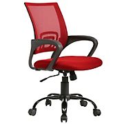 Best Office Ergonomic Adjustable Mesh Swivel Office Chair with Lumbar Support - Red