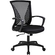 Best Office Ergonomic Lumbar Support Mesh Swivel Office Chair - Black