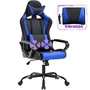 Best Office Blue Executive Gaming Office Chair Race Car Design with Lumbar Support