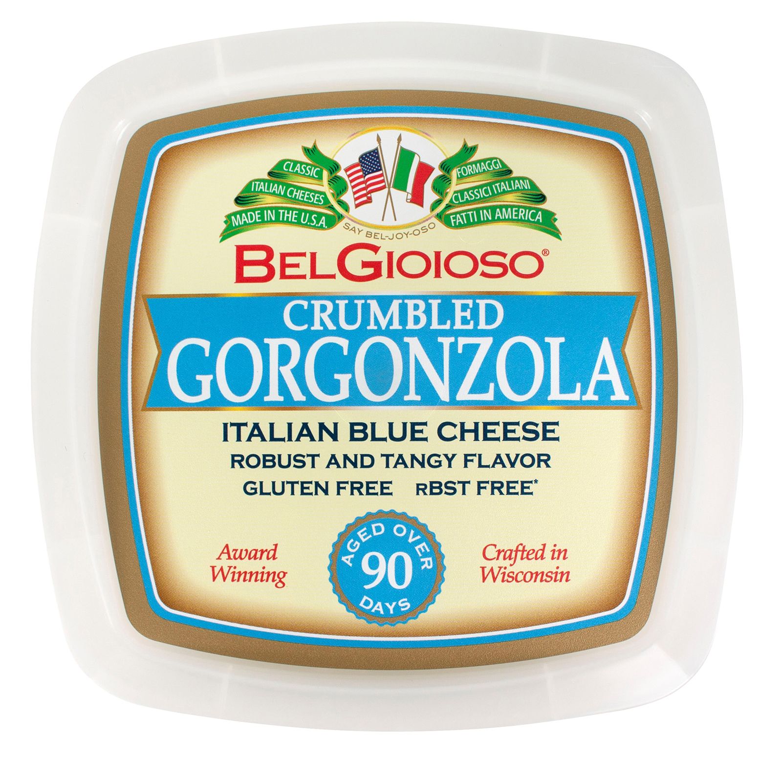 Belgioioso Crumbled Gorgonzola, 14 oz.