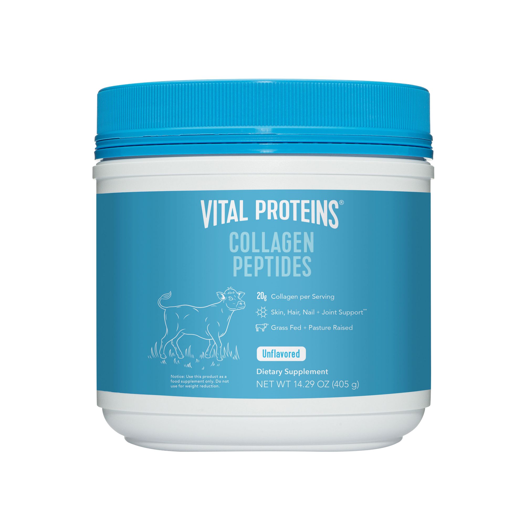 Vital Proteins Collagen Peptides Unflavored Powder - 20 Servings, 14.29 oz.
