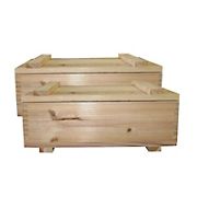 Timber Valley 2-Pc. Cedar Storage Box with Lid