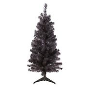 Northlight 4' Slim Iridescent Brown Artificial Tinsel Christmas Tree - Unlit