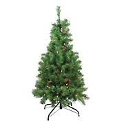 Northlight 4' x 30&quot; Pre-Lit Dakota Red Pine Full Artificial Christmas Tree - Clear Lights