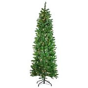 Northlight 7.5' Pre-Lit Stillwater Spruce Pencil Artificial Christmas Tree - Clear Lights