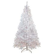 Northlight 7' Pre-Lit Medium Flocked Artificial Christmas Tree - Clear Lights