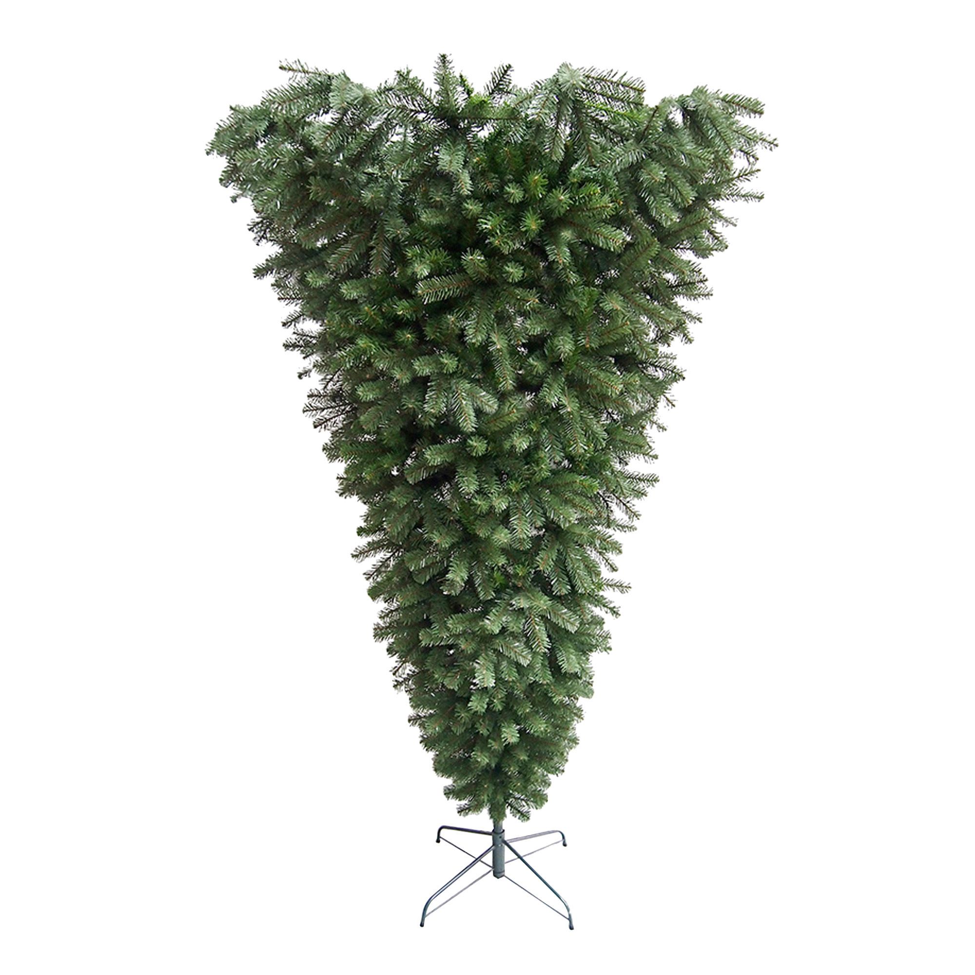 Northlight 7.5' Green Spruce Artificial Upside Down Christmas Tree - Unlit