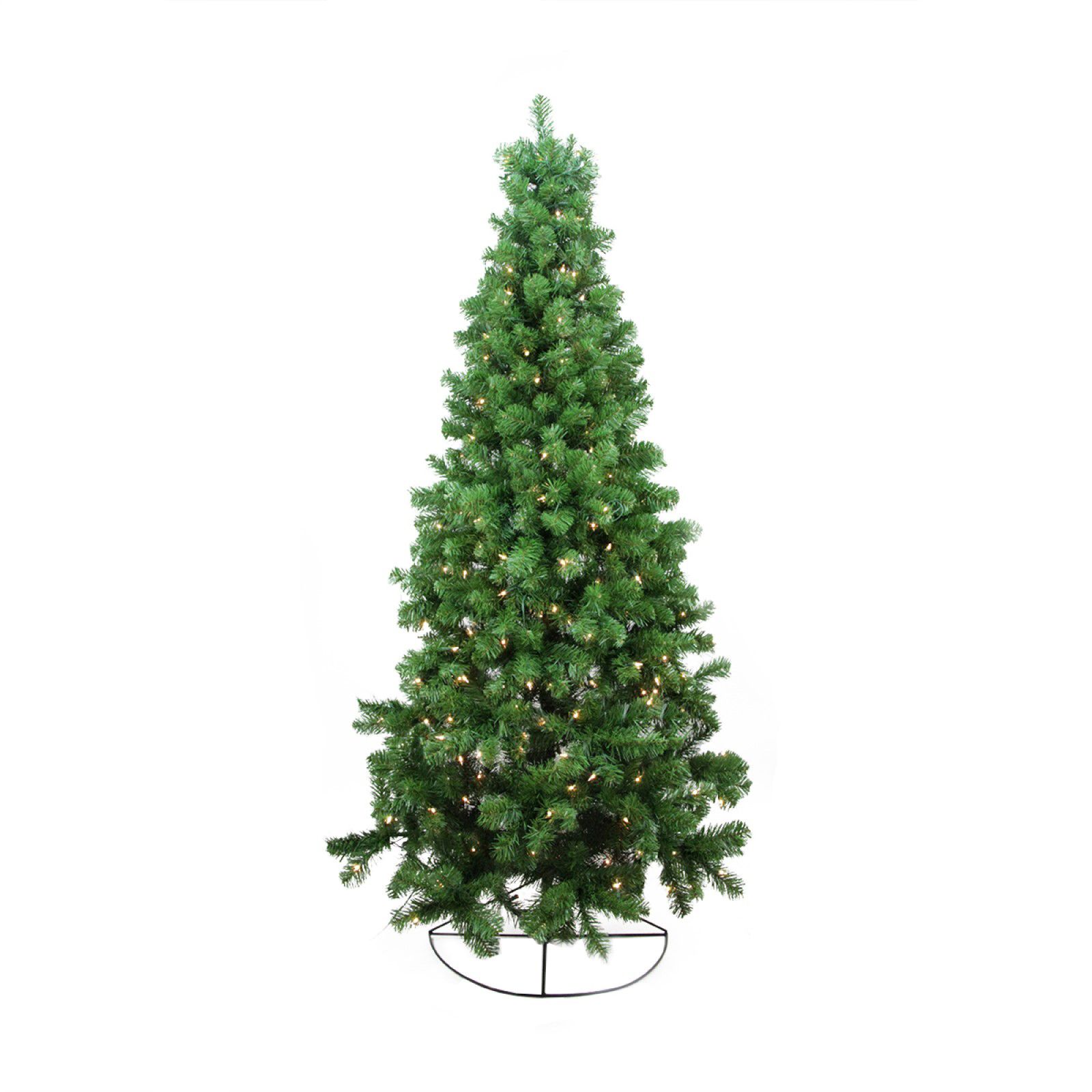 Northlight 6' Pre-Lit Pine Artificial Wall Christmas Tree - Clear Lights