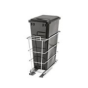 NewAge Home Cabinet Organizer Steel Pull Out Basket with 50L Plastic Bin
