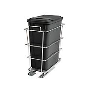 NewAge Home Cabinet Organizer Steel Pull Out Basket with 35L Plastic Bin