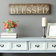 Stratton home Decor Grateful Thankful Blessed Wall Art