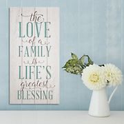 Stratton Home Decor The love of a family is a life's greatest blessing Wall Art - White