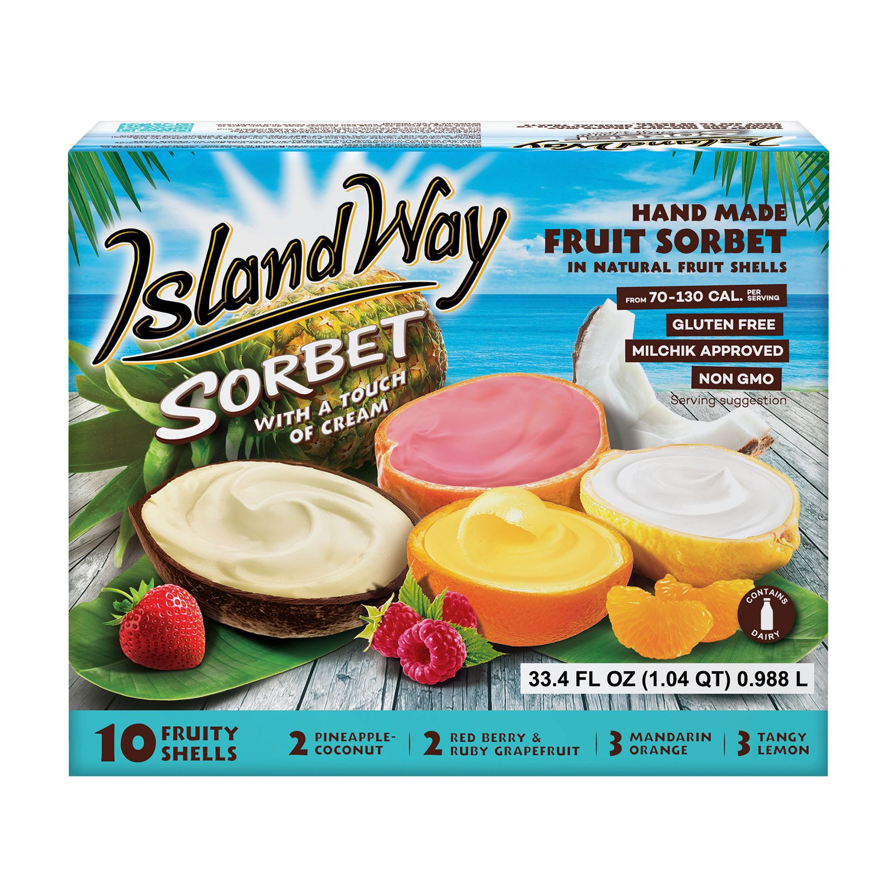 Island Way Sorbet Variety Pack, 10 ct.