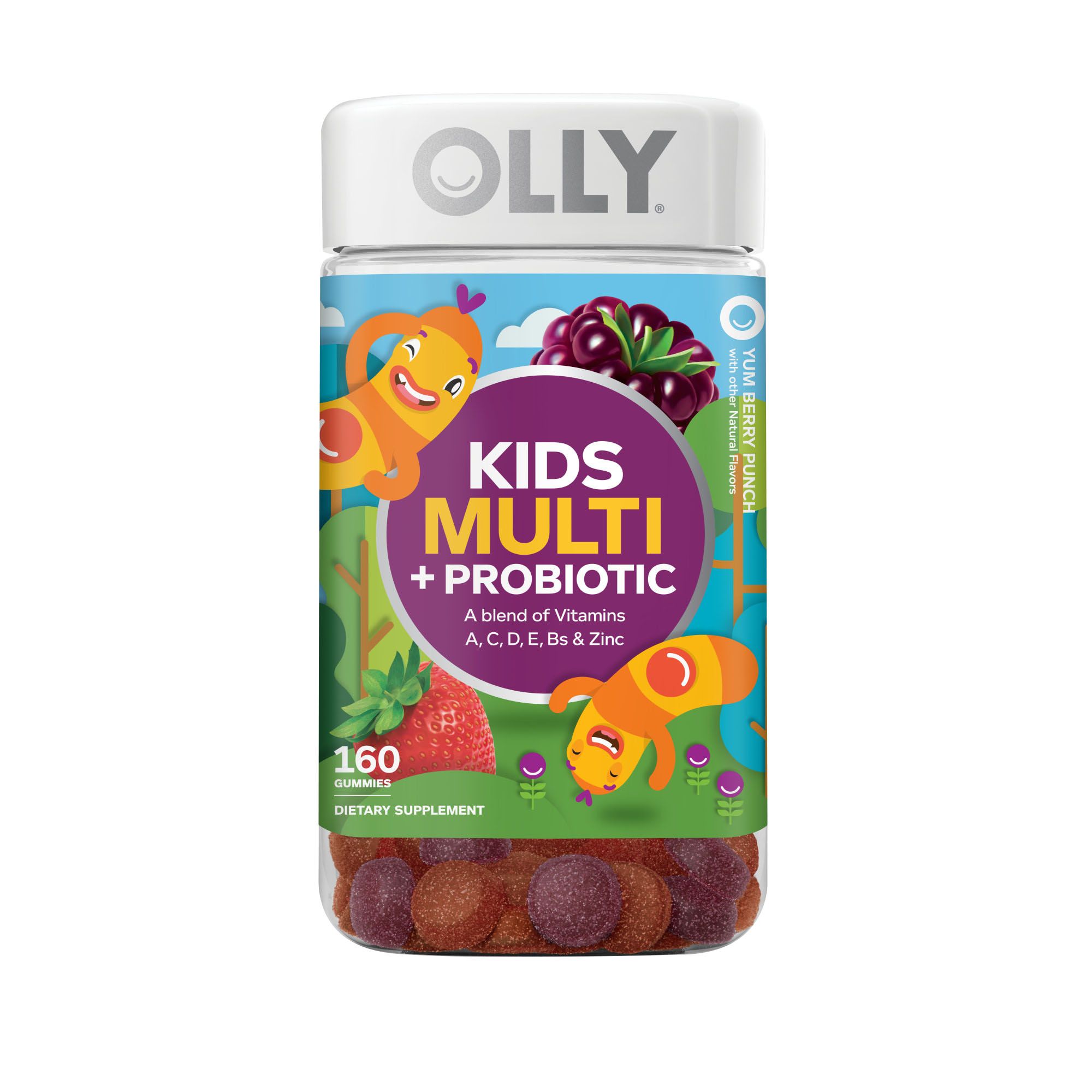 Olly Kid's Multi with Probiotic Gummies - Berry Punch, 160 ct.