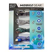 Mobile Gear 2-Pc. Deluxe Premium Lightning USB Charge and Sync Cables