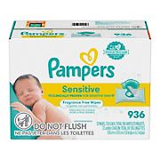 Pampers Baby Wipes Sensitive Perfume Free 13X Pop-Top Packs, 936 ct.