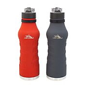 High Sierra Stainless Steel Hydration Bottle with Rubber Coated Finish, 2 pk. - 32 oz.