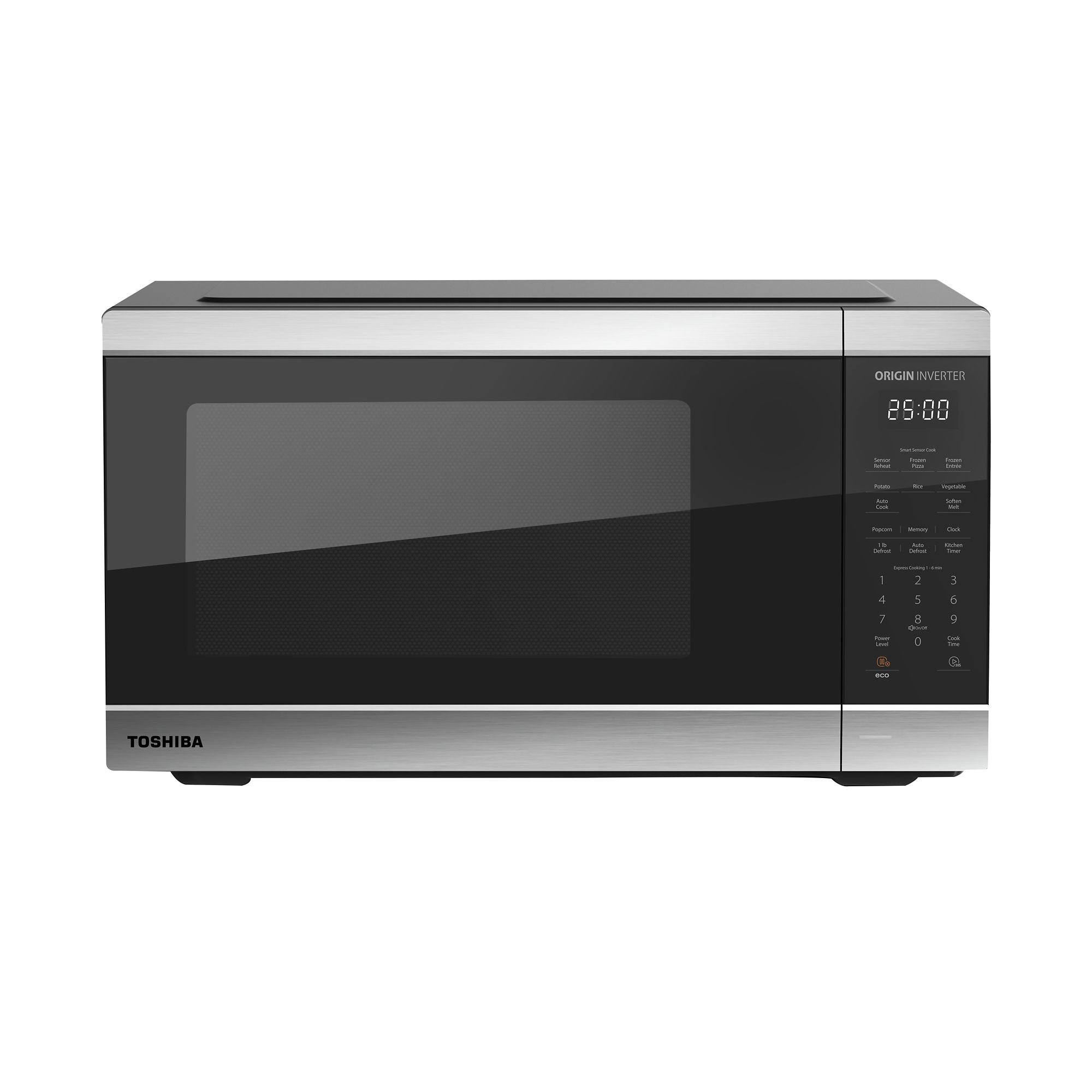 Toshiba 1.6 Cu Ft Microwave With Inverter Technology Stainless