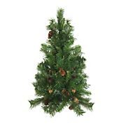 Northlight 42&quot; Pine Artificial Christmas Teardrop Swag with Pine Cones - Unlit