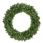 Northlight 36&quot; Pre-Lit Canadian Pine Artificial Christmas Wreath - Multi Lights