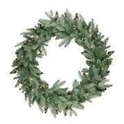 Northlight 36&quot; Pre-Lit Washington Frasier Fir Artificial Christmas Wreath - Clear Lights