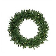Northlight 36&quot; Pre-Lit Buffalo Fir Artificial Christmas Wreath - Warm White LED Lights