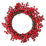 Northlight 16&quot; Crimson and Merlot Red Berries Artificial Winter Christmas Wreath - Unlit