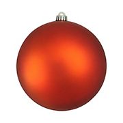 Northlight 8&quot; Shatterproof Christmas Ball Ornament - Burnt Orange Matte