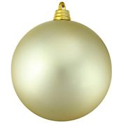 Northlight 12&quot; Shatterproof Matte Christmas Ball Ornament - Champagne Gold