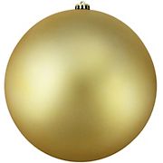 Northlight 10&quot; Shatterproof Matte Christmas Ball Ornament - Vegas Gold