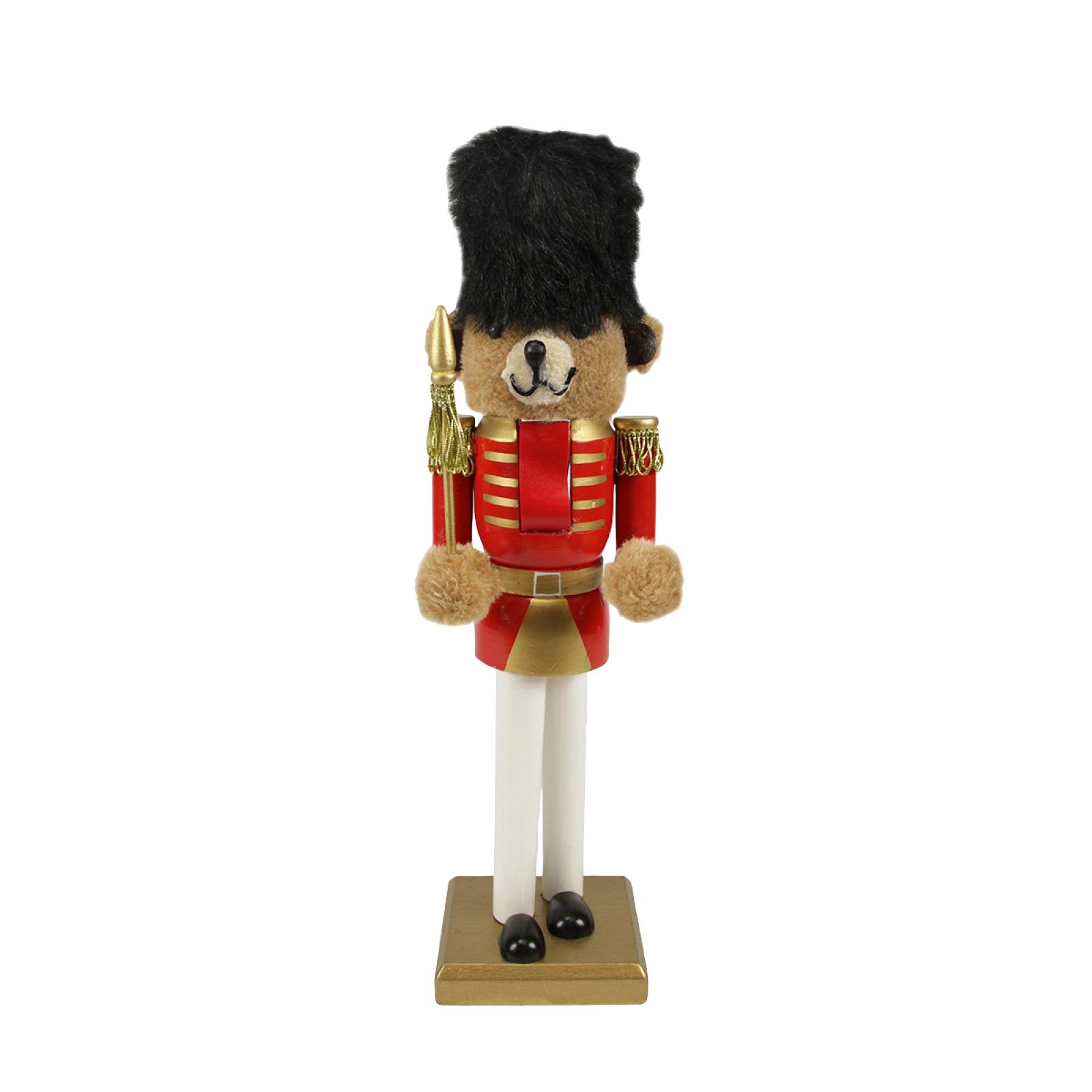 Nutcracker Factory 14&quot; Soldier Nutcracker Christmas Table Top Décor - Red and Gold