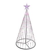 Northlight 4' LED Lighted Show Cone Christmas Tree Outdoor Decoration - Pink
