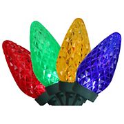 Northlight 66' Faceted LED C9 Christmas Lights - Multicolor